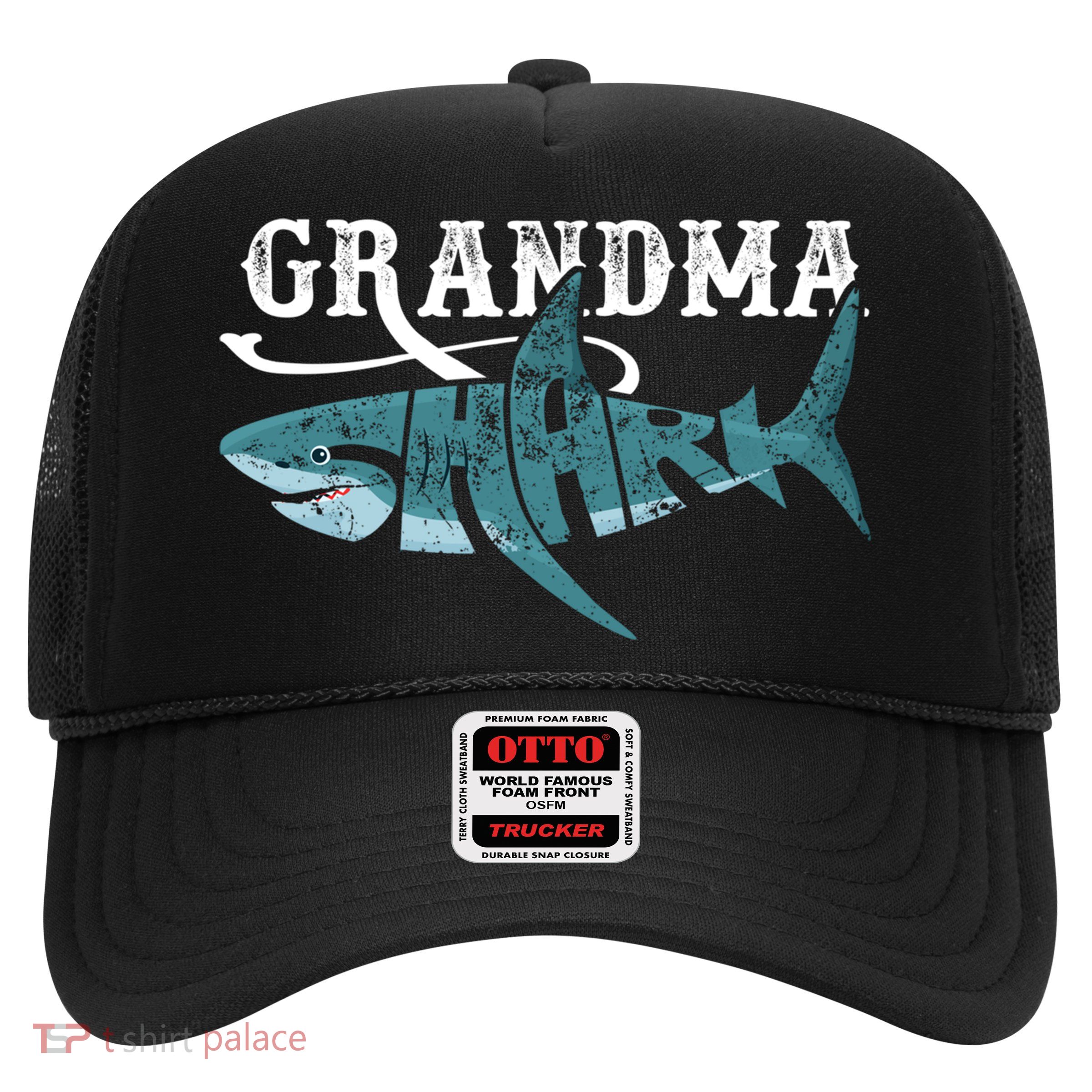 Funny Grandma Shark Family Matching Shark Lover Ocean Animal Gift Trucker Hat