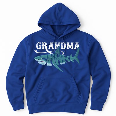 Funny Grandma Shark Family Matching Shark Lover Ocean Animal Gift Hoodie