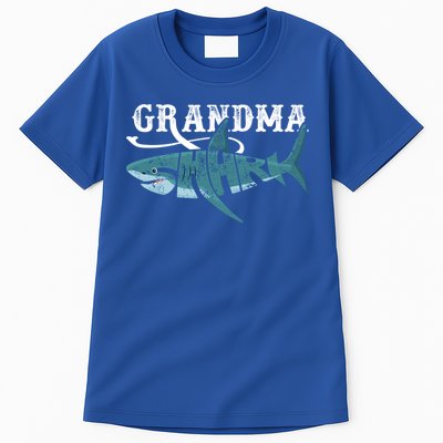 Funny Grandma Shark Family Matching Shark Lover Ocean Animal Gift Tall T-Shirt