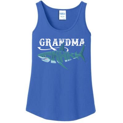 Funny Grandma Shark Family Matching Shark Lover Ocean Animal Gift Ladies Essential Tank