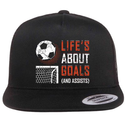 Funny Gift Soccer Lover Soccer Player Fans Coaches Flat Bill Trucker Hat