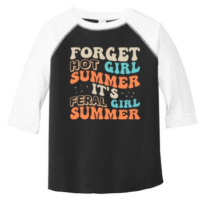 Forget Girl Summer ItS Feral Girl Summer Toddler Fine Jersey T-Shirt