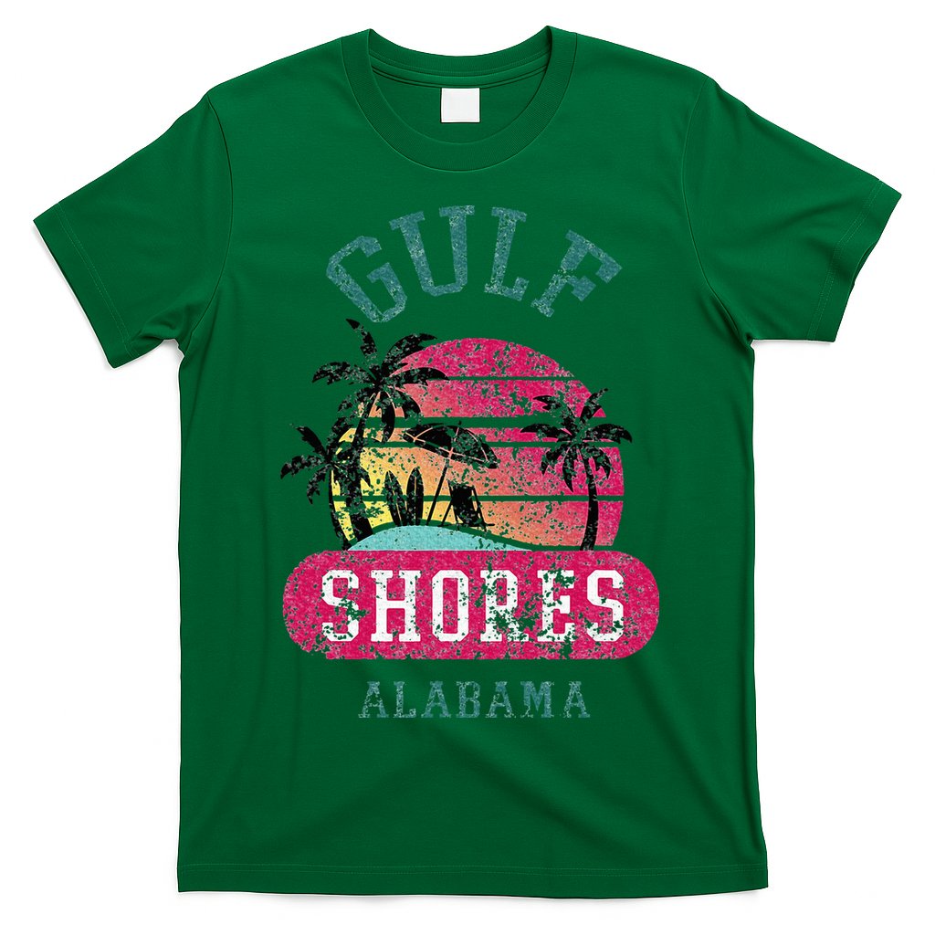 Fun Gulf Shores Vintage Distressed Alabama Beach Novelty T-Shirt