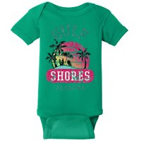 Fun Gulf Shores Vintage Distressed Alabama Beach Novelty Baby Bodysuit