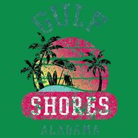 Fun Gulf Shores Vintage Distressed Alabama Beach Novelty Baby Bodysuit