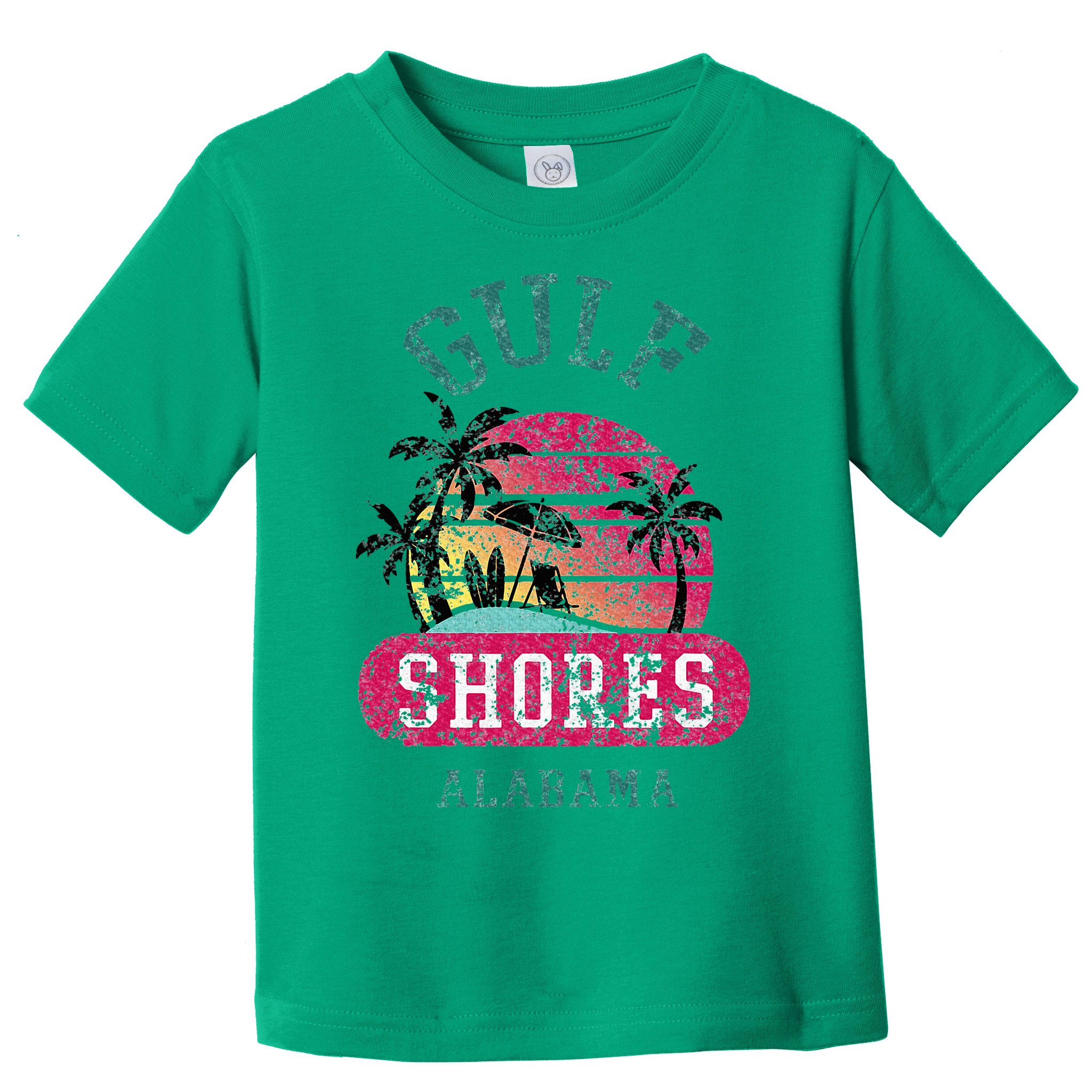 Fun Gulf Shores Vintage Distressed Alabama Beach Novelty Toddler T-Shirt