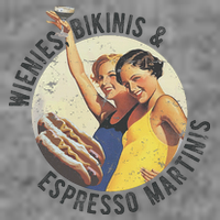 Fun Girl Summer Essentials Wienies Bikinis Espresso Martinis Tall Sweatshirt