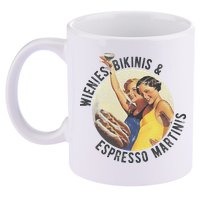 Fun Girl Summer Essentials Wienies Bikinis Espresso Martinis 11oz C Handle Ceramic Mug