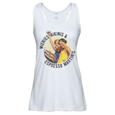 Fun Girl Summer Essentials Wienies Bikinis Espresso Martinis Ladies Essential Flowy Tank