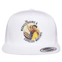 Fun Girl Summer Essentials Wienies Bikinis Espresso Martinis Flat Bill Trucker Hat