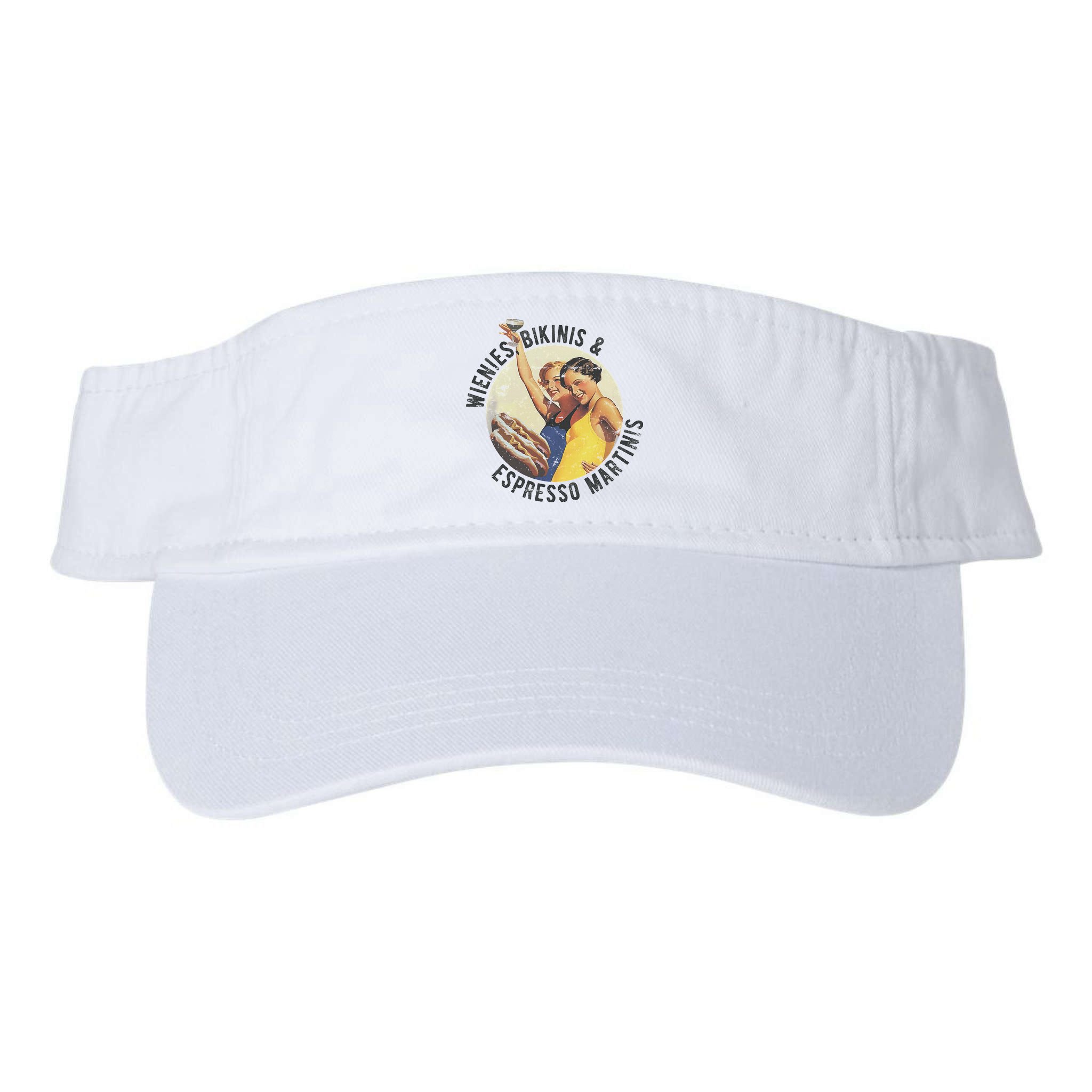 Fun Girl Summer Essentials Wienies Bikinis Espresso Martinis Visor