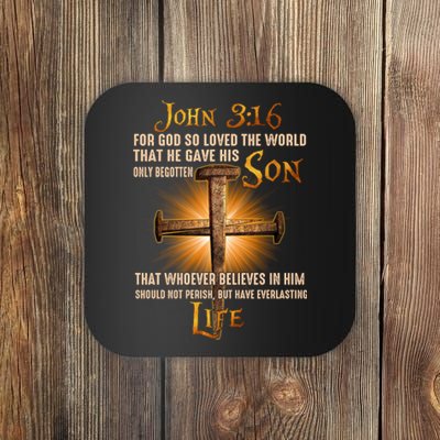 For God So Loved The World That He Gave His Only Begotten Son Coaster