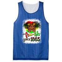 Freemeaningful Giftish Since 1865 Afro Messy Bun Afro Juneteenth Funny Gift Mesh Reversible Basketball Jersey Tank