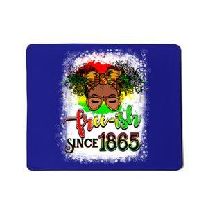 Freemeaningful Giftish Since 1865 Afro Messy Bun Afro Juneteenth Funny Gift Mousepad