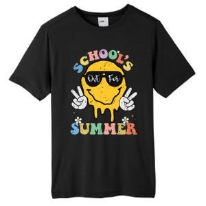 Funny Groovy Schools Out For Summer Graduation Teacher Tall Fusion ChromaSoft Performance T-Shirt