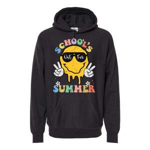 Funny Groovy Schools Out For Summer Graduation Teacher Premium Hoodie