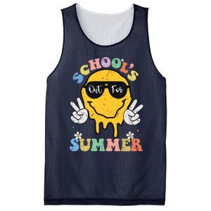 Funny Groovy Schools Out For Summer Graduation Teacher Mesh Reversible Basketball Jersey Tank