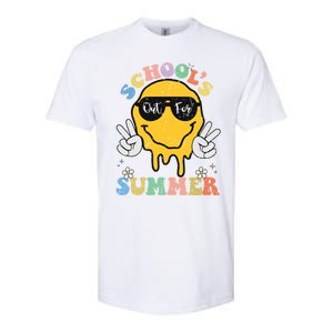 Funny Groovy Schools Out For Summer Graduation Teacher Softstyle CVC T-Shirt