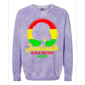 Freemeaningful Giftish Since 1865 Juneteenth American Flag Black History Meaning Colorblast Crewneck Sweatshirt