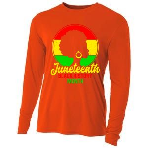 Freemeaningful Giftish Since 1865 Juneteenth American Flag Black History Meaning Cooling Performance Long Sleeve Crew