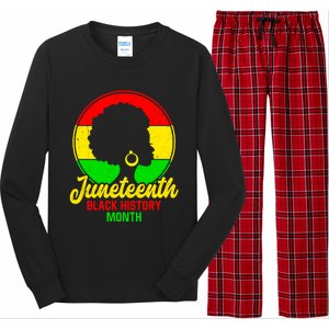 Freemeaningful Giftish Since 1865 Juneteenth American Flag Black History Meaning Long Sleeve Pajama Set