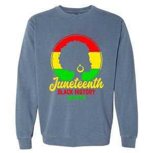 Freemeaningful Giftish Since 1865 Juneteenth American Flag Black History Meaning Garment-Dyed Sweatshirt