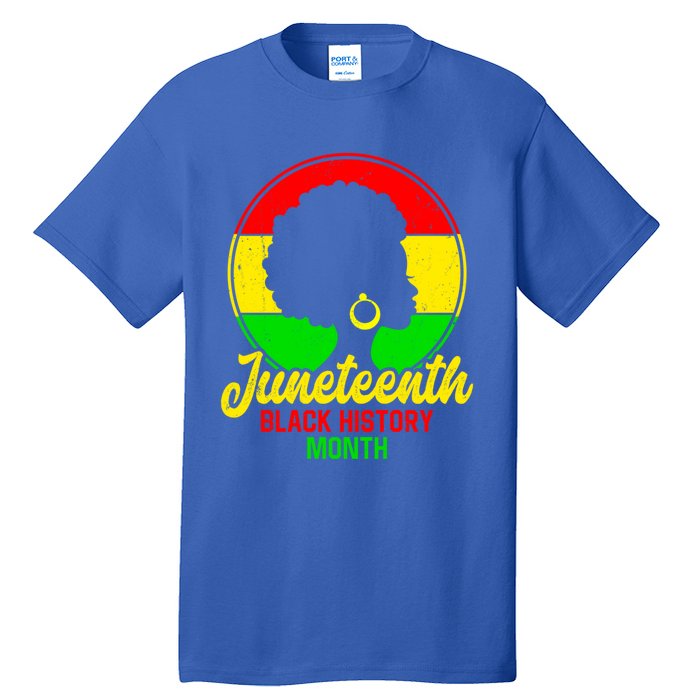 Freemeaningful Giftish Since 1865 Juneteenth American Flag Black History Meaning Tall T-Shirt