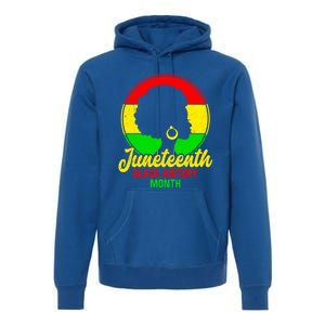 Freemeaningful Giftish Since 1865 Juneteenth American Flag Black History Meaning Premium Hoodie