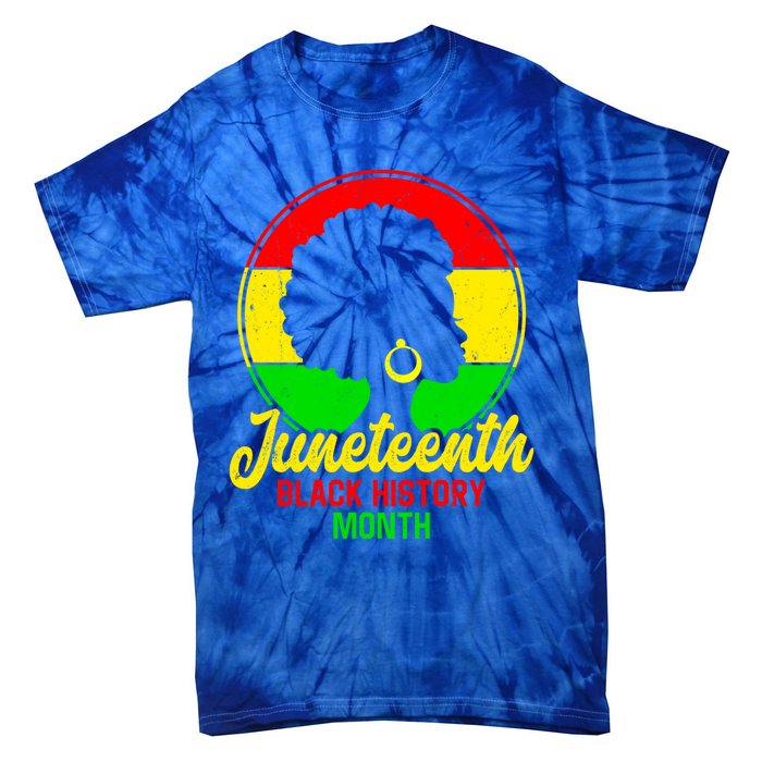 Freemeaningful Giftish Since 1865 Juneteenth American Flag Black History Meaning Tie-Dye T-Shirt