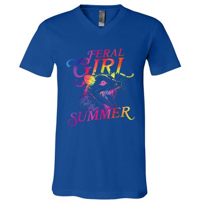 Feral Girl Summer V-Neck T-Shirt