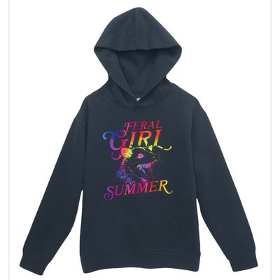 Feral Girl Summer Urban Pullover Hoodie