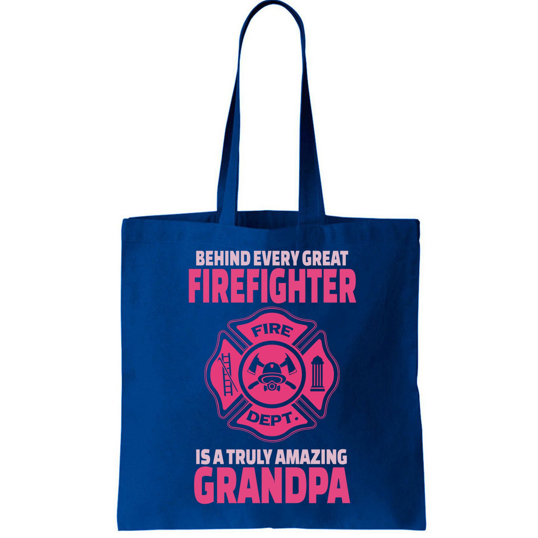 Firefighter Grandpa Support Of Granddaughter Grandson Gift Bag