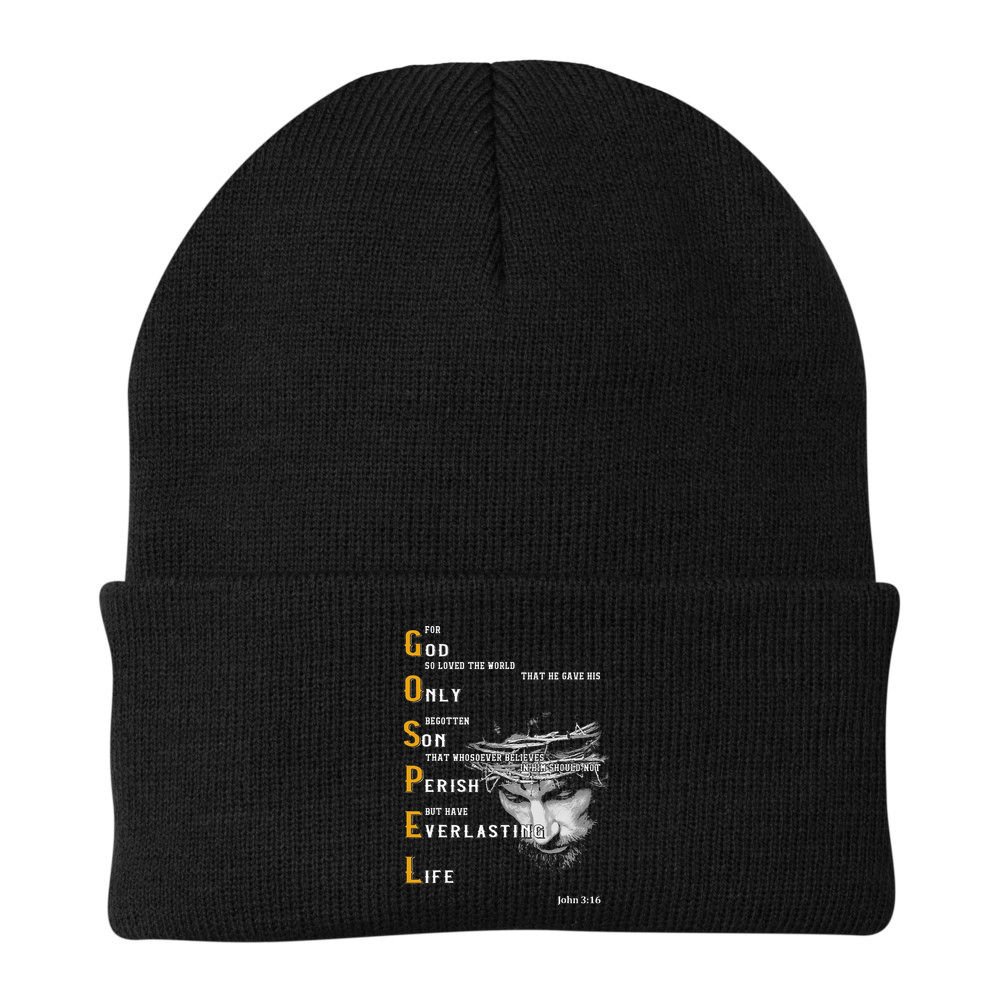 For God So Loved The World Love Jesus Christian Beanie