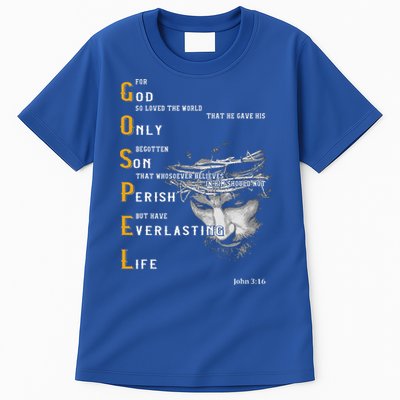 For God So Loved The World Love Jesus Christian Tall T-Shirt