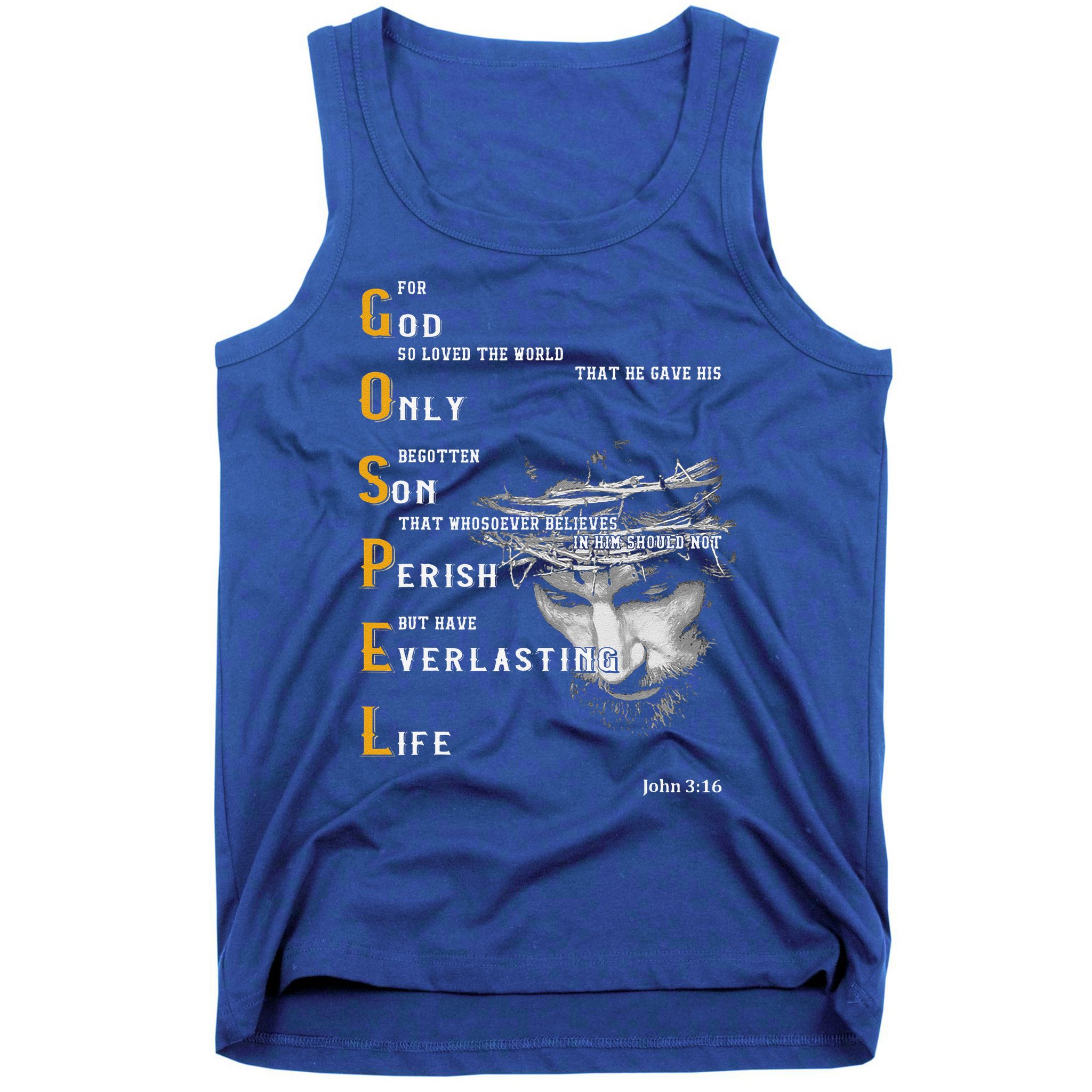 For God So Loved The World Love Jesus Christian Tank Top