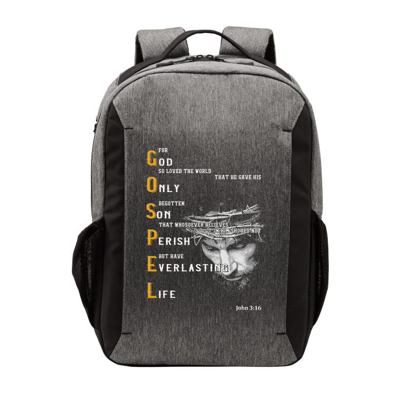 For God So Loved The World Love Jesus Christian Vector Backpack