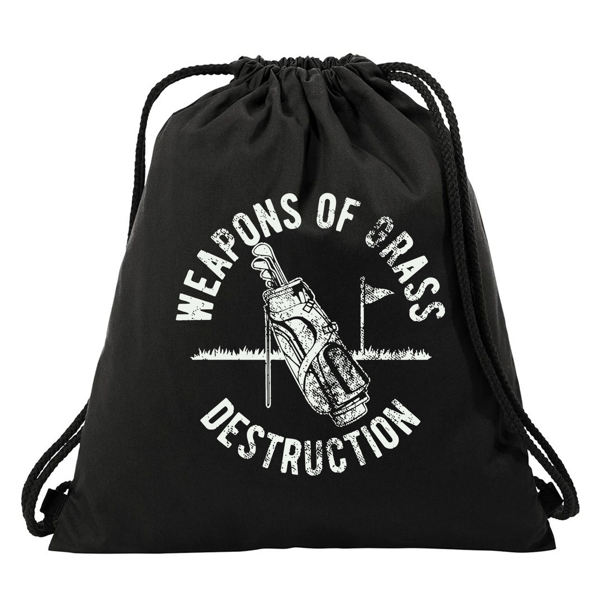 Funny Golf Sports Drawstring Bag