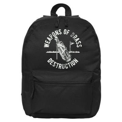 Funny Golf Sports 16 in Basic Backpack