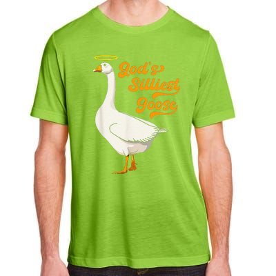 Funny GodS Silliest Goose Funny Adult ChromaSoft Performance T-Shirt