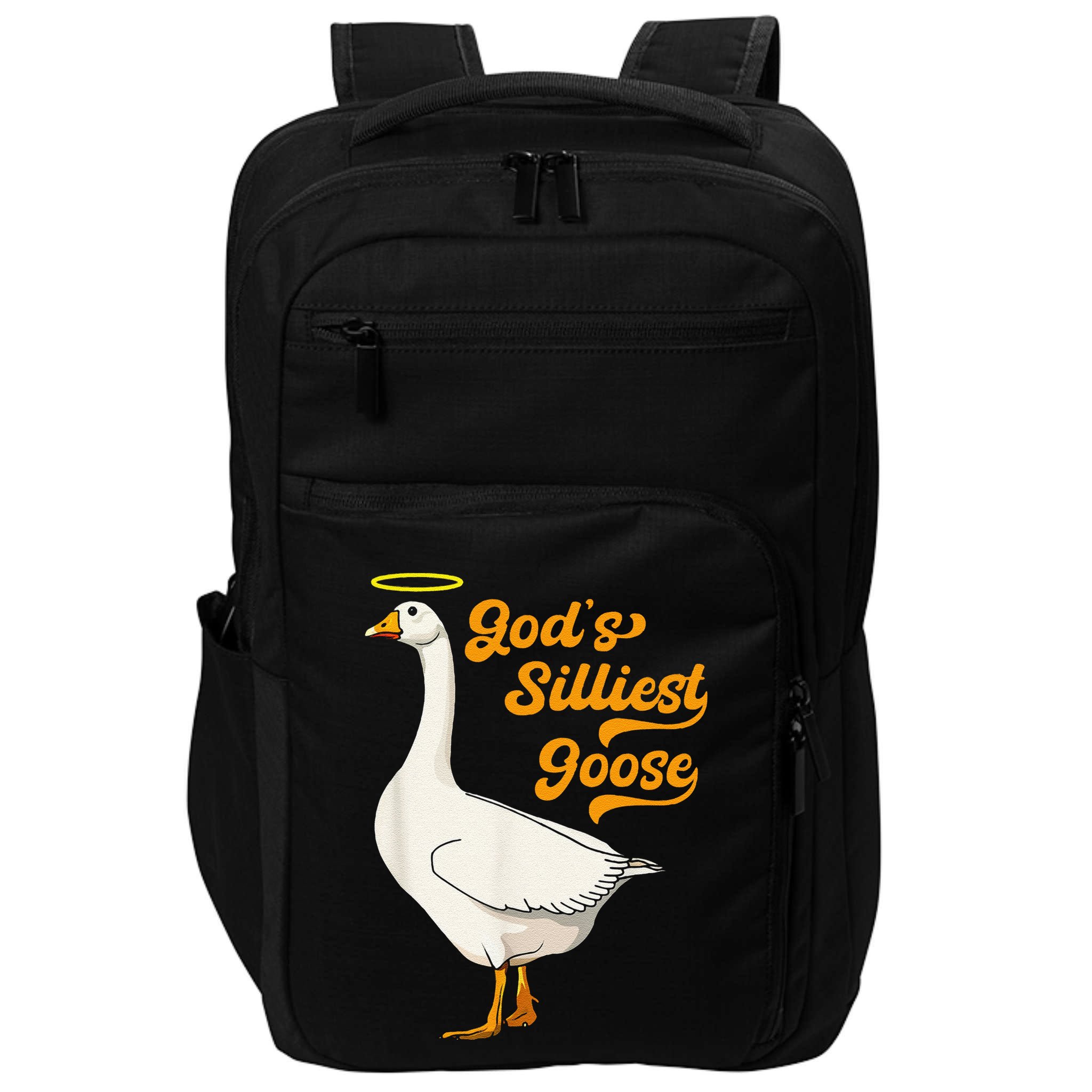 Funny GodS Silliest Goose Funny Impact Tech Backpack