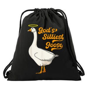 Funny GodS Silliest Goose Funny Drawstring Bag