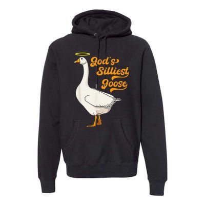 Funny GodS Silliest Goose Funny Premium Hoodie