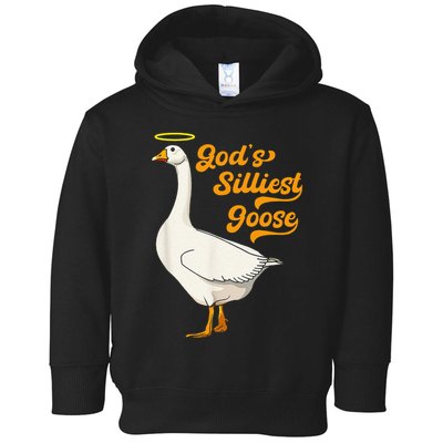 Funny GodS Silliest Goose Funny Toddler Hoodie