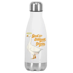 Funny GodS Silliest Goose Funny Stainless Steel Insulated Water Bottle