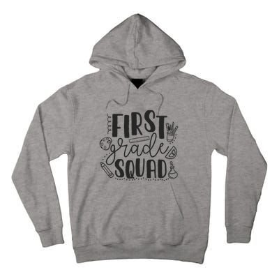 First Grade Squad Teacher Tall Hoodie