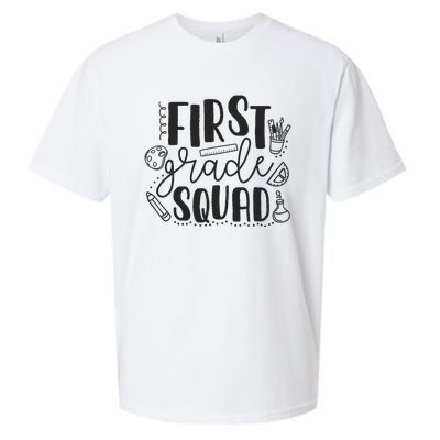 First Grade Squad Teacher Sueded Cloud Jersey T-Shirt