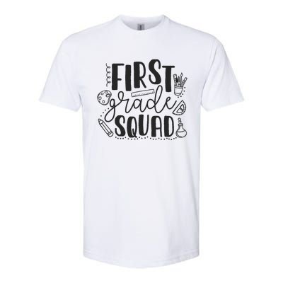 First Grade Squad Teacher Softstyle CVC T-Shirt