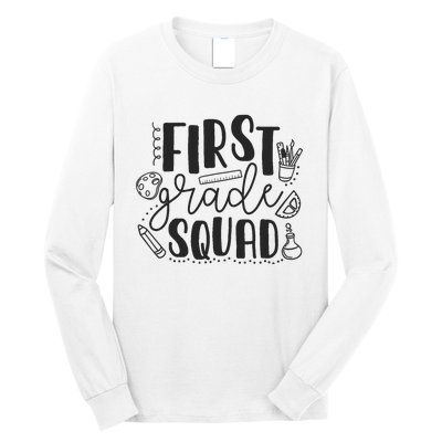 First Grade Squad Teacher Long Sleeve Shirt