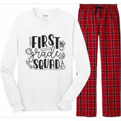 First Grade Squad Teacher Long Sleeve Pajama Set