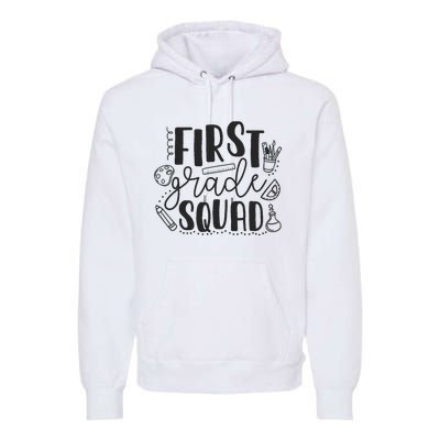 First Grade Squad Teacher Premium Hoodie